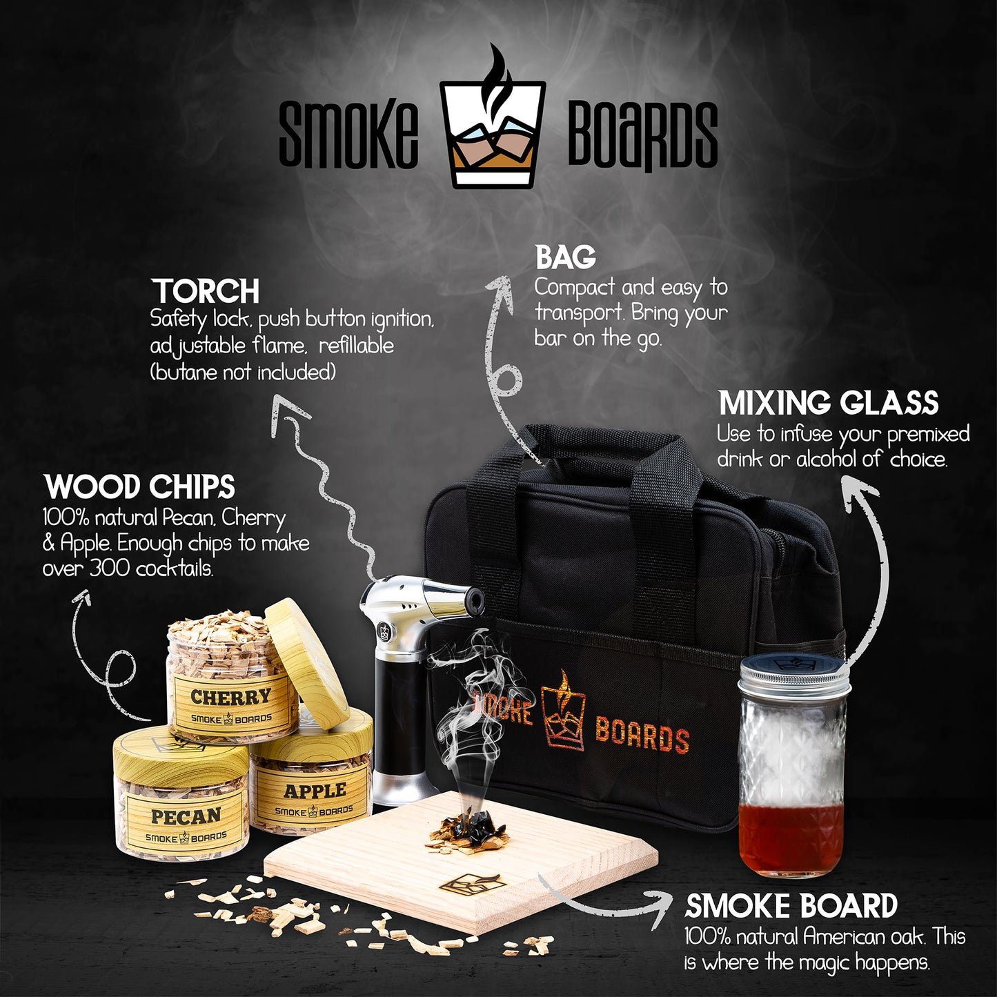 Cocktail Torch Set for Smoked Drinks