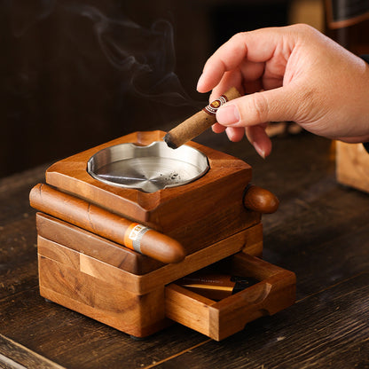 Cigar and Whiskey Coaster Set