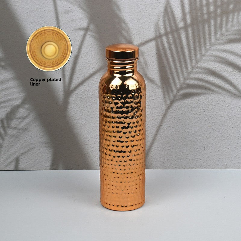 Copper Finish Water Bottle