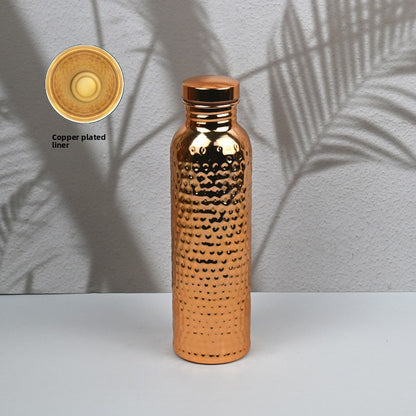 Copper Finish Water Bottle