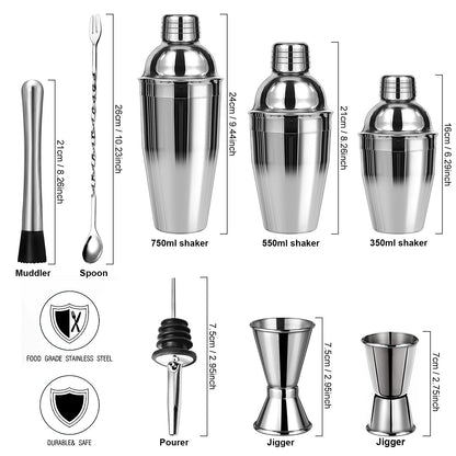 Professional 6 Piece Cocktail Shaker Set