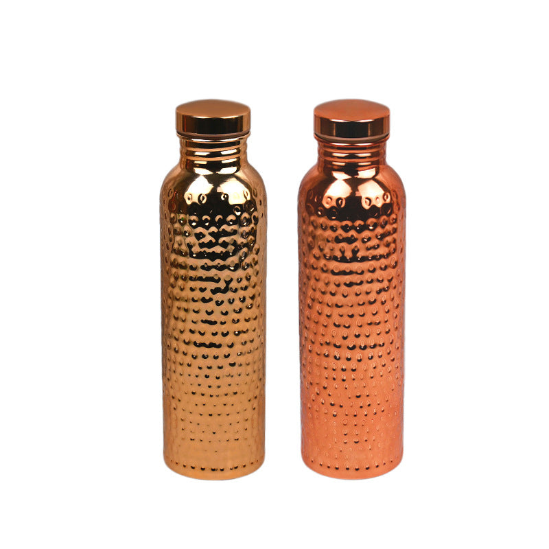 Copper Finish Water Bottle