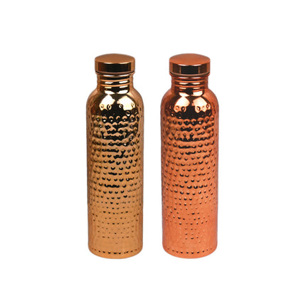 Copper Finish Water Bottle