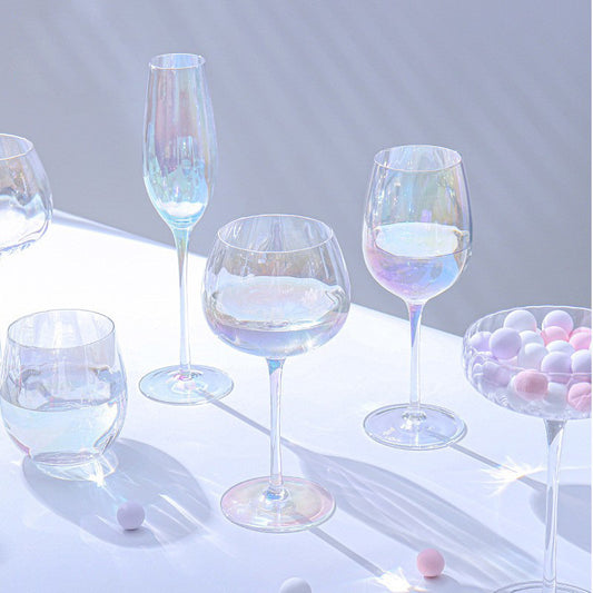 Rainbow Crystal Wine Glass