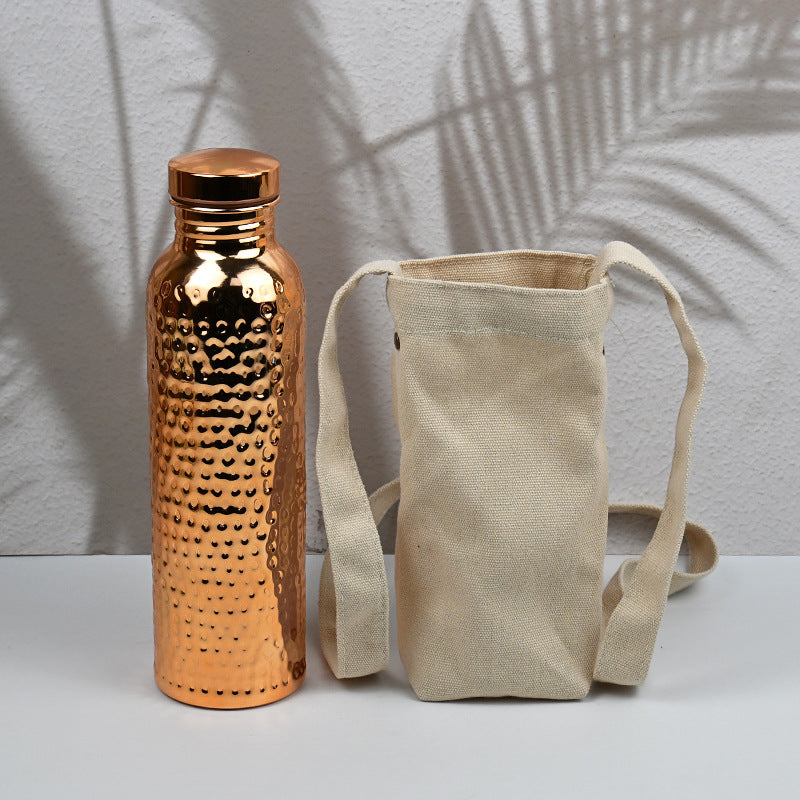 Copper Finish Water Bottle