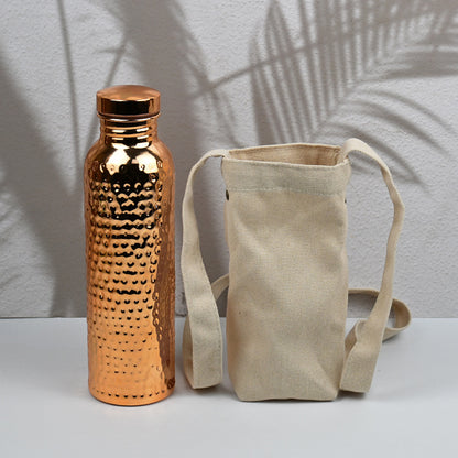 Copper Finish Water Bottle