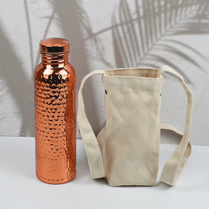 Copper Finish Water Bottle