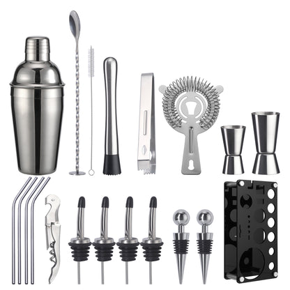 Black Acrylic Cocktail Shaker Set