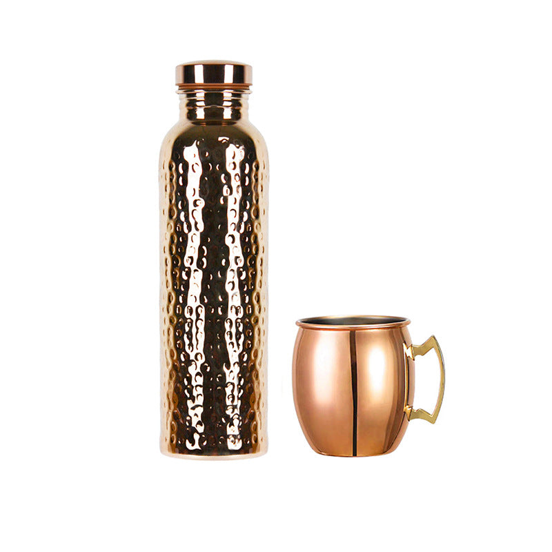 Copper Finish Water Bottle
