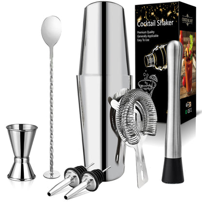 Professional 6 Piece Cocktail Shaker Set