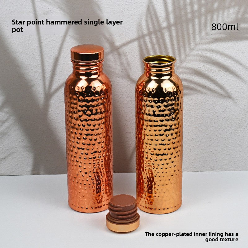 Copper Finish Water Bottle