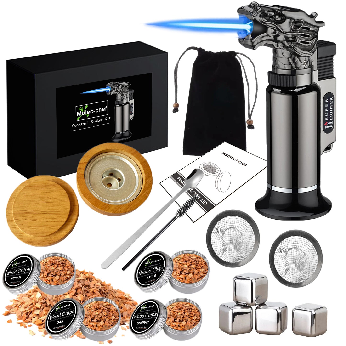 Premium Cocktail Smoker Kit
