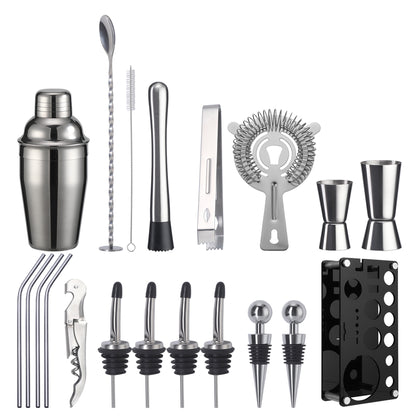 Black Acrylic Cocktail Shaker Set