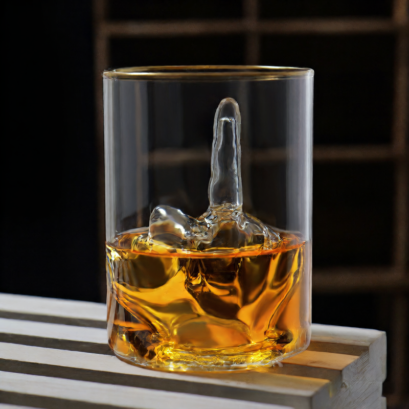 Middle Finger Whiskey Glass