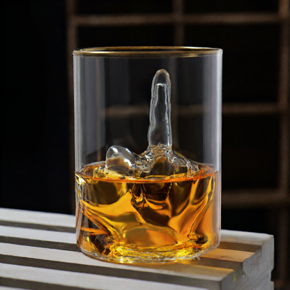 Middle Finger Whiskey Glass