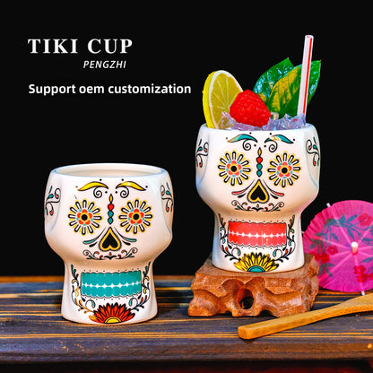 Retro Tiki Cocktail Cup