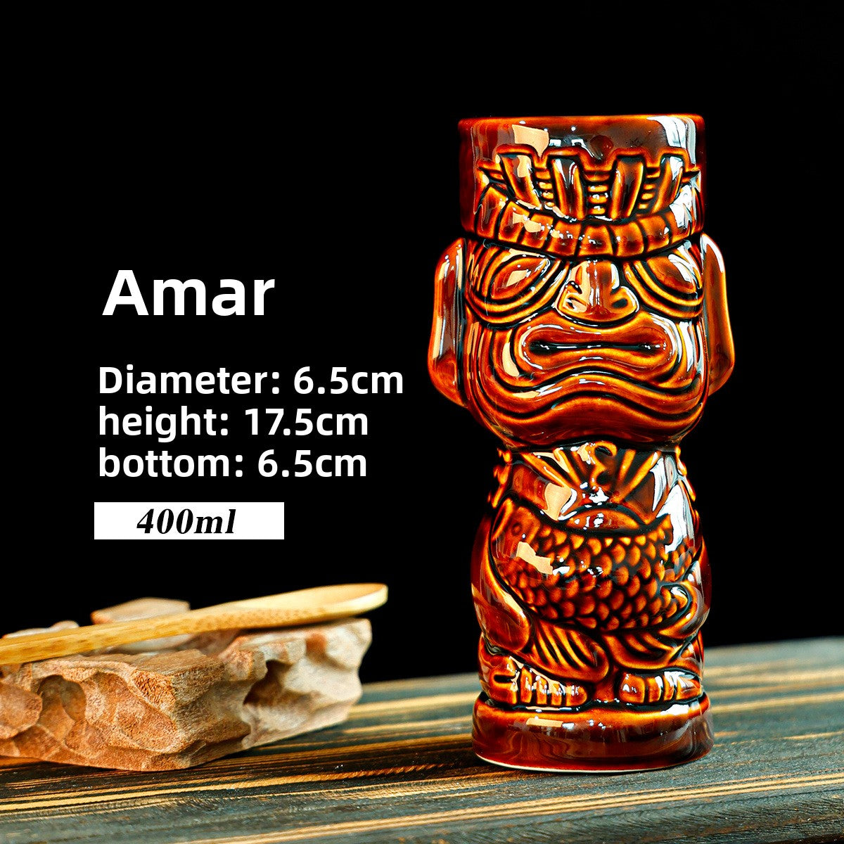 Retro Tiki Cocktail Cup