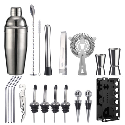 Black Acrylic Cocktail Shaker Set