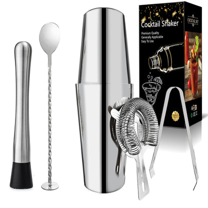 Professional 6 Piece Cocktail Shaker Set