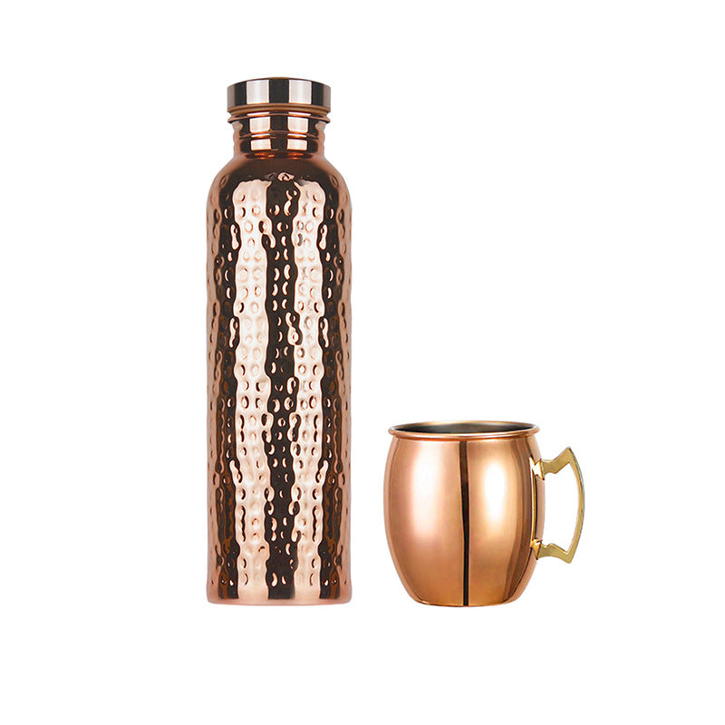 Copper Finish Water Bottle