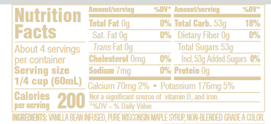Vanilla Bean Infused Maple Syrup