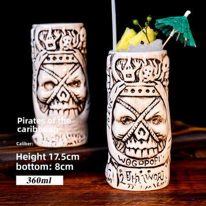 Retro Tiki Cocktail Cup