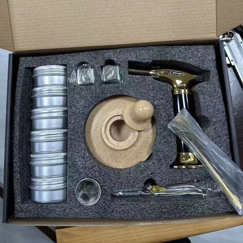 Wooden Cocktail Smoker Kit