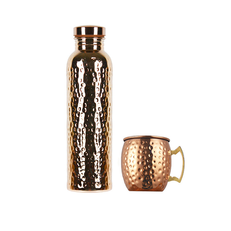 Copper Finish Water Bottle