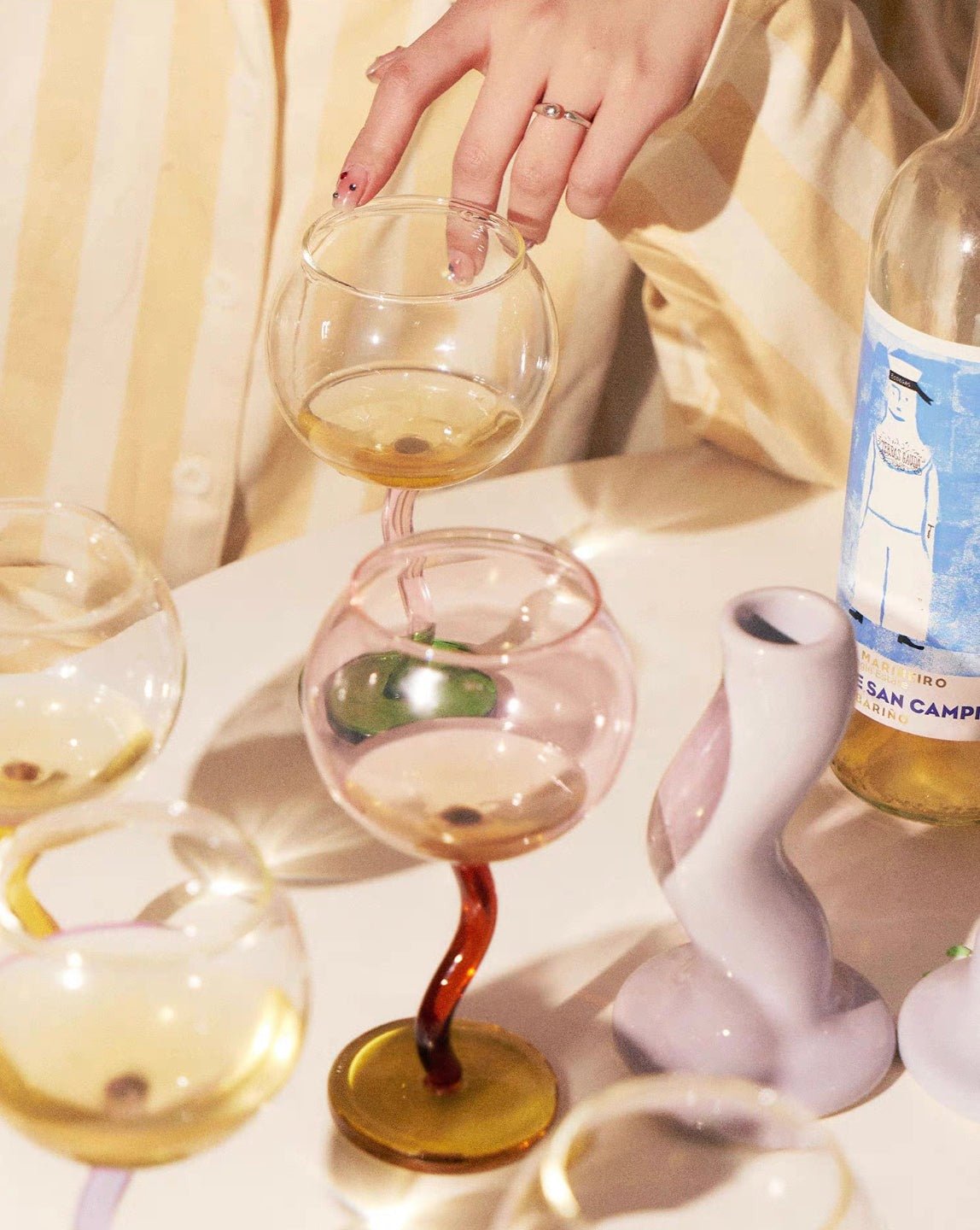 Handblown Wine Glass